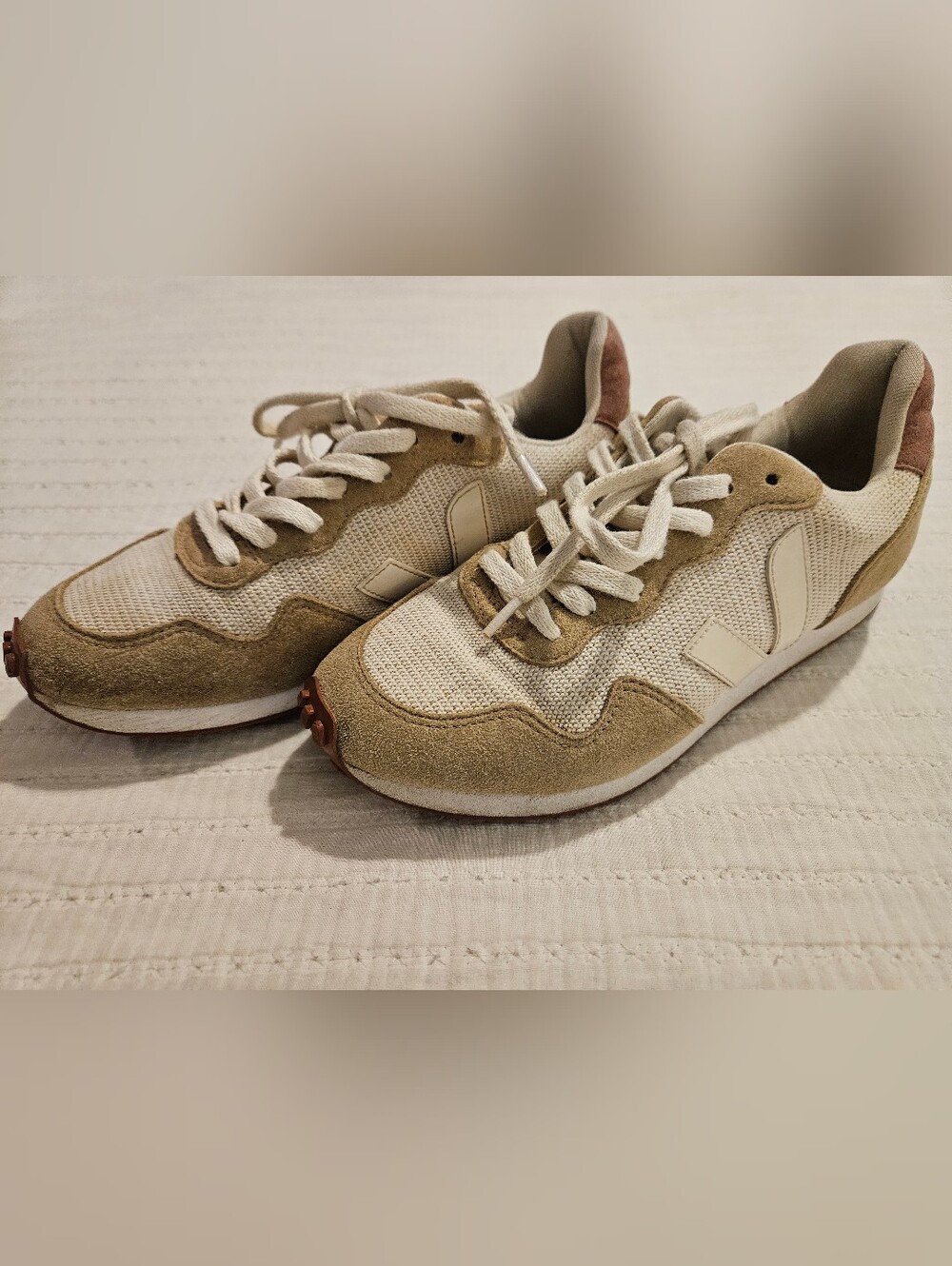 Ltd Ed Collab Madewell Veja SDU Sneakers in Natural Platine sz 8 US 39 EU VGC